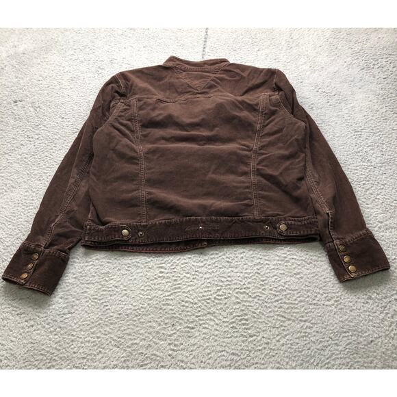 Tommy Hilfiger Jeans Brown Corduroy Trucker Jacket Womens XL Brown - Picture 5 of 10
